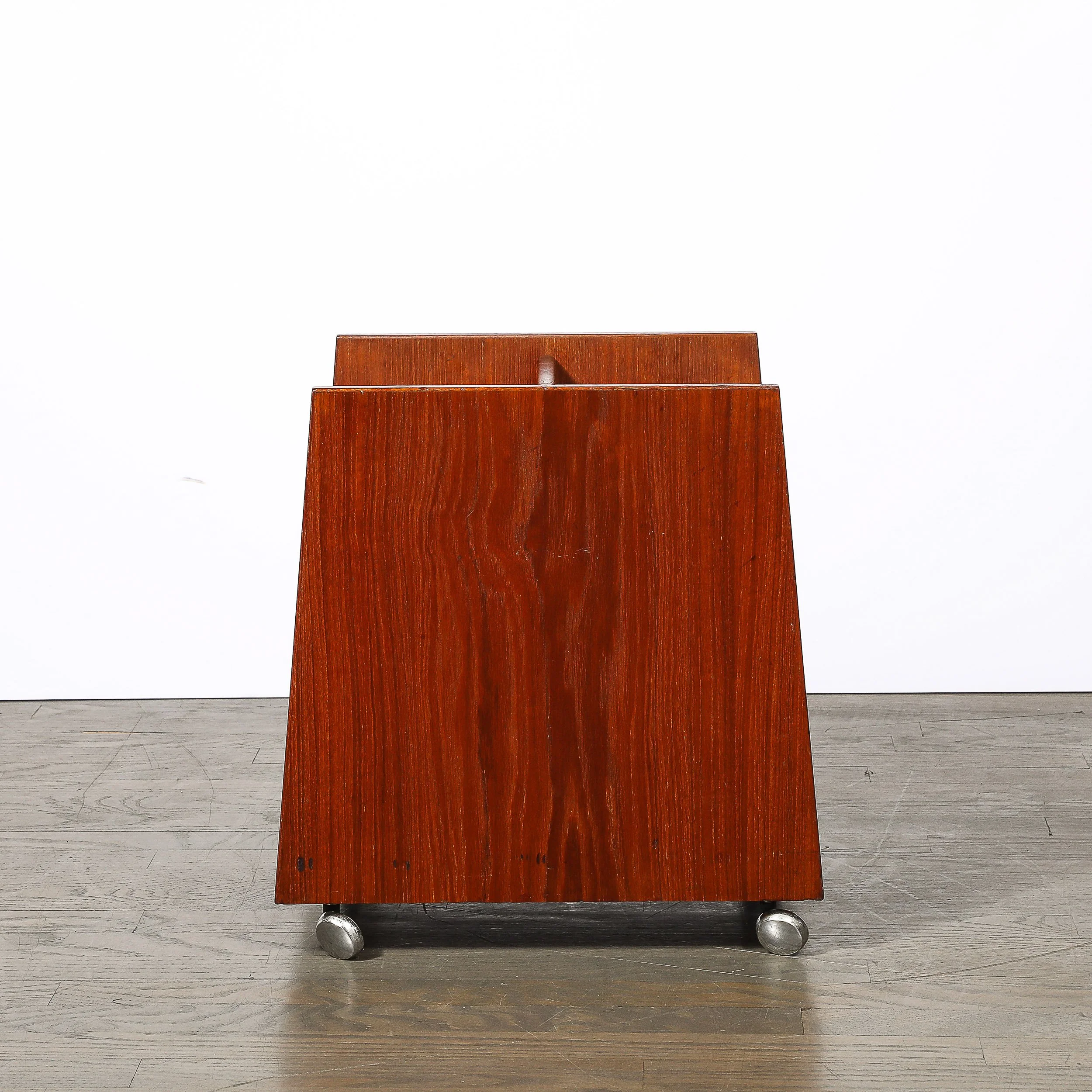 Bruksbo ブルクスボ Rolf Heslandローズウッド レコードラック Mid-Century Magazine Rack in Book-Matched Rosewood by Rolf Hesland